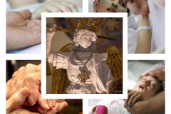 Figura św. Michała Archanioła - Msza św. z udziałem chorych i samotnych